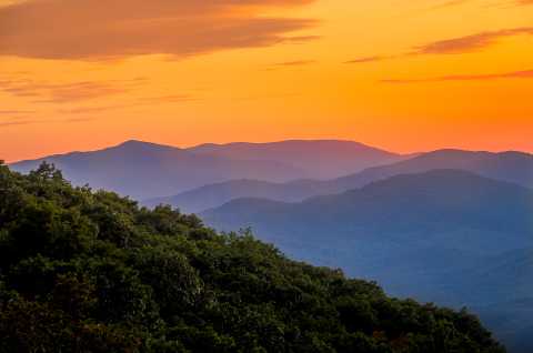 Blue Ridge Sunset, Virginia