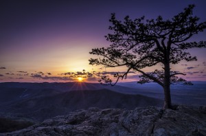 Ravens Roost Sunset, Blue Ridge Parkway
