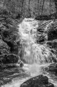 Crabtree Falls - black & white